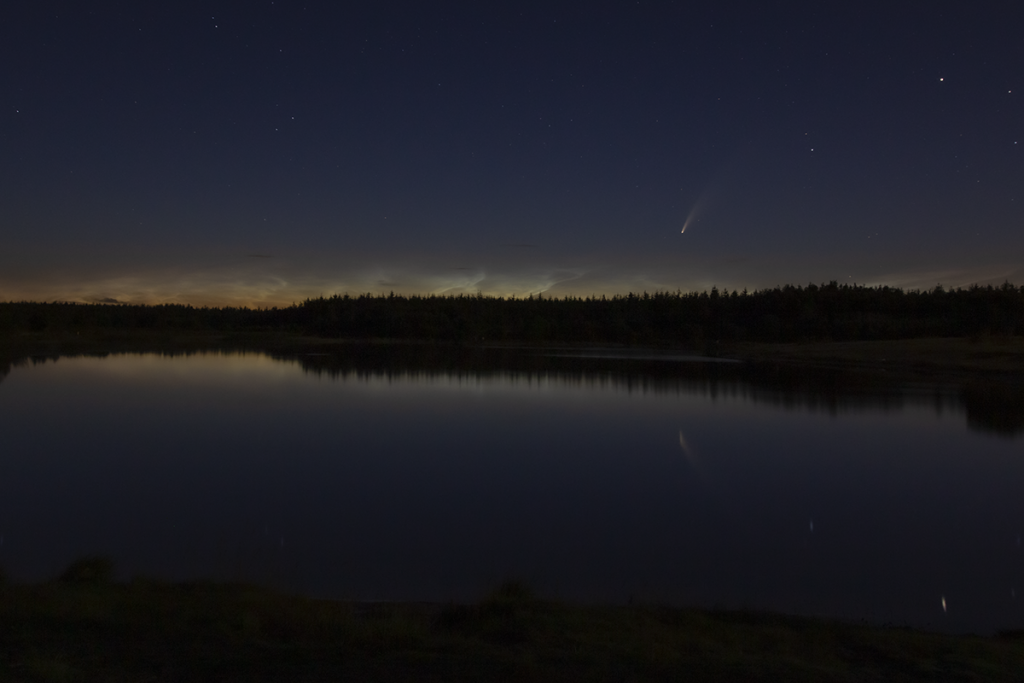 Comet C/2020 F3 (NEOWISE) taken from Portarlington, Co. Laois (Credit: Michael O'Connell).