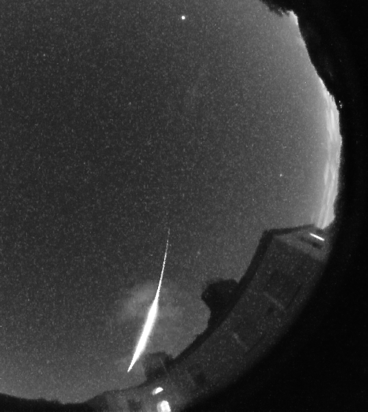 Bright fireball seen over Dunsink Observatory on 10/10/2020 at 23:05 UTC (Dunsink RMS All-Sky Camera).